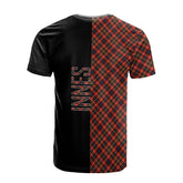 Innes Modern Tartan T-Shirt Half of Me - Cross Style